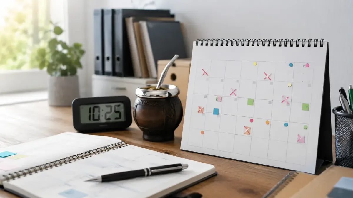 Calendario de feriados y horarios