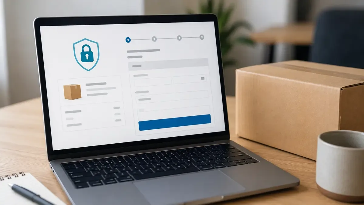 Compra online segura con comprobación de privacidad y pago
