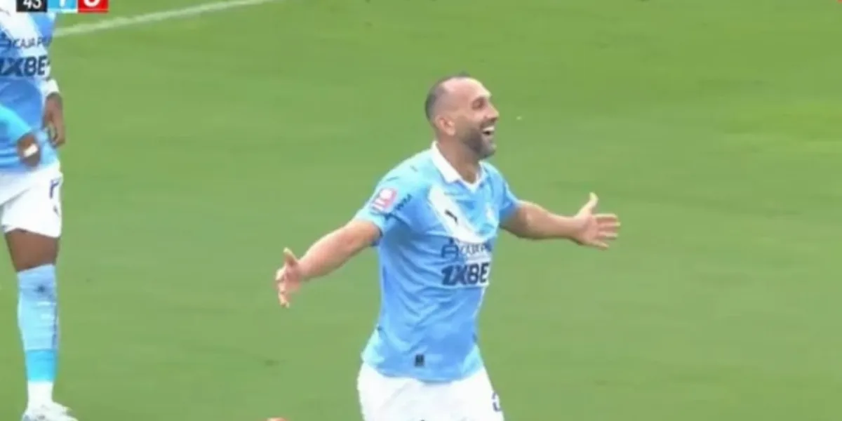 Golazo de Hernán Barcos con potente cabezazo en Sporting Cristal vs Sport Huancayo